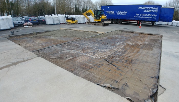 Concrete Hardstanding to Lorry Park