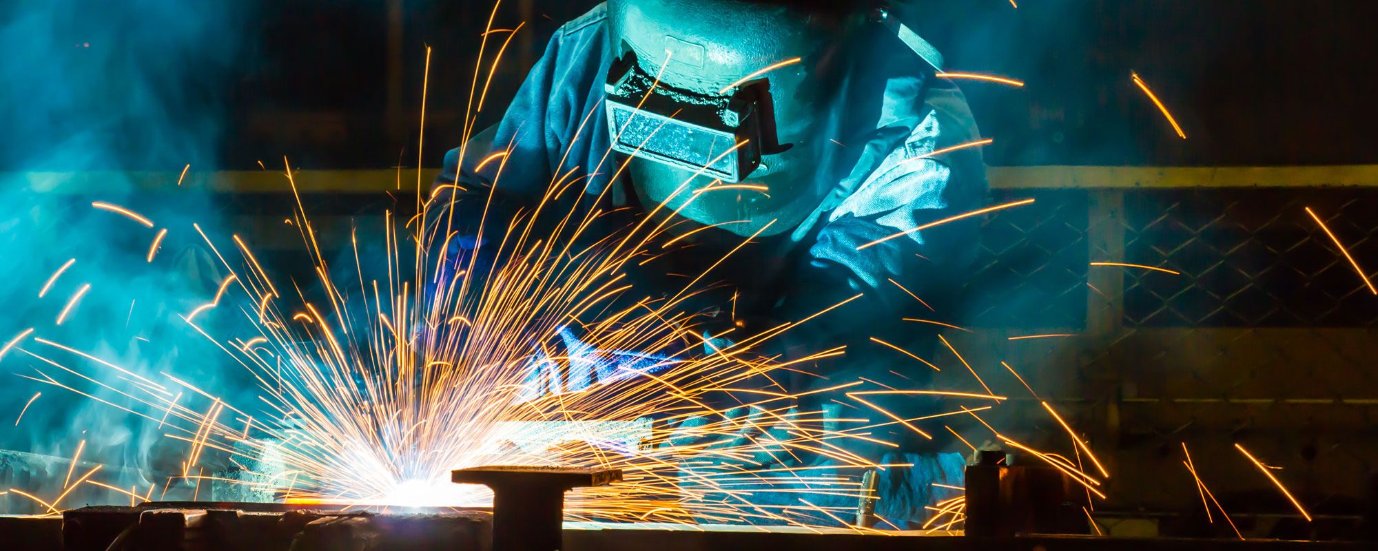 Steel being welded