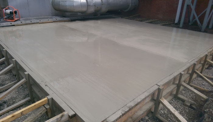 Concrete Base for Air System - Wrexham